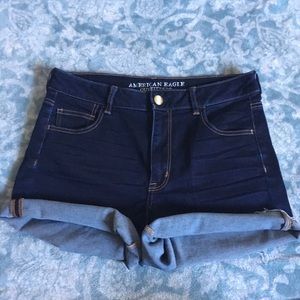 American Eagle Dark Wash Jean Shorts